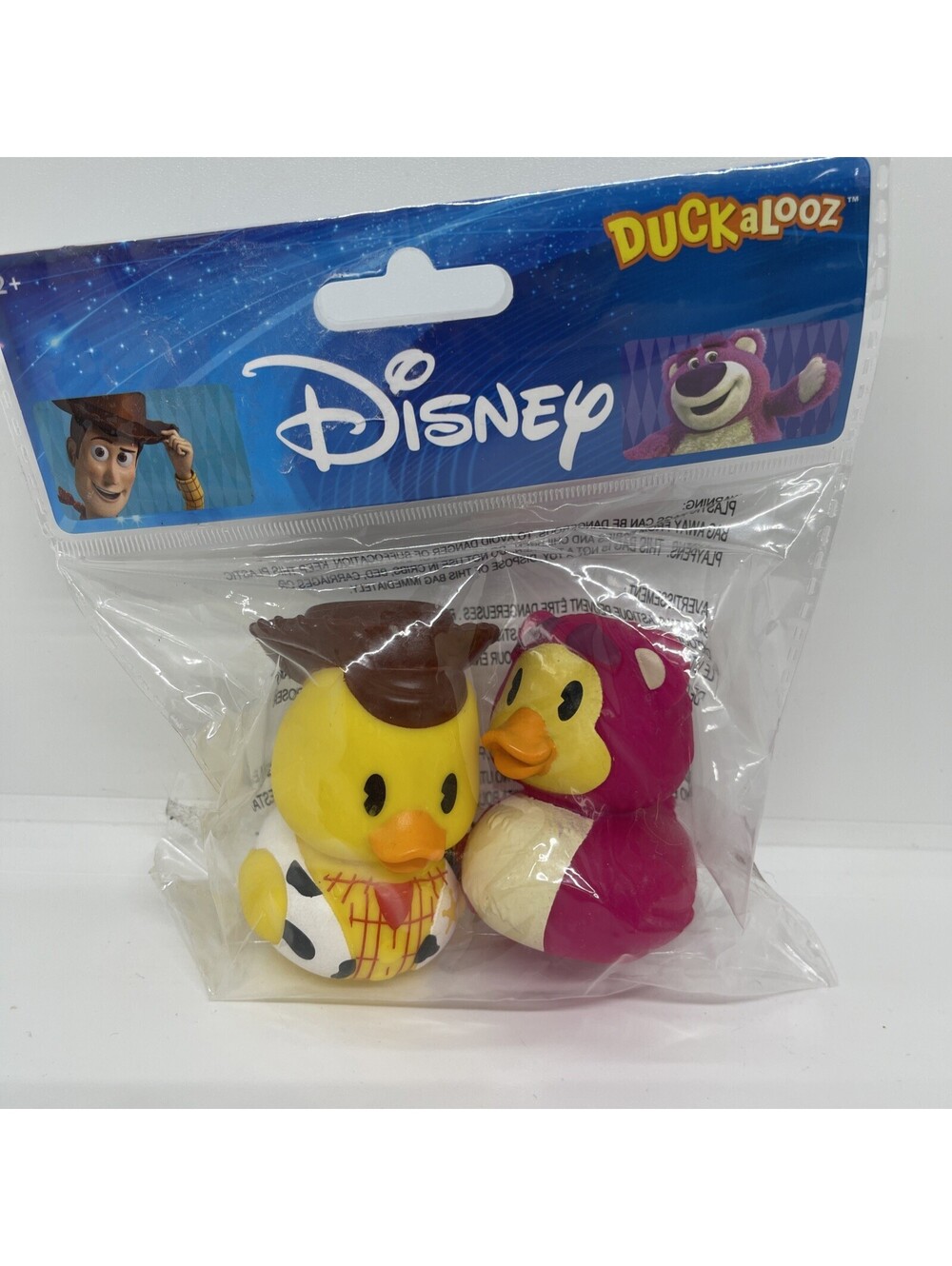 Disney Duckalooz Woody And Lotso Rubber Ducks